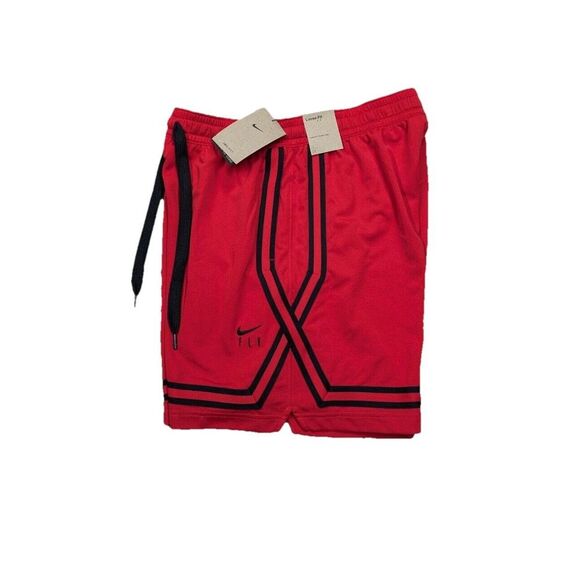 NEW Nike Fly Basketball Shorts‎ Women's Size M Crossover Loose Red Mesh w/Logo - Picture 2 of 10